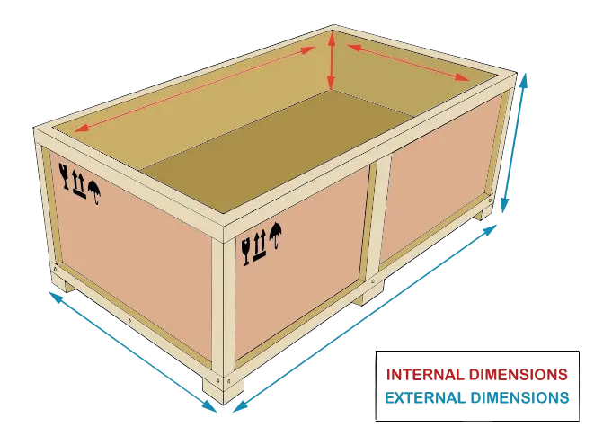 crate dimensions